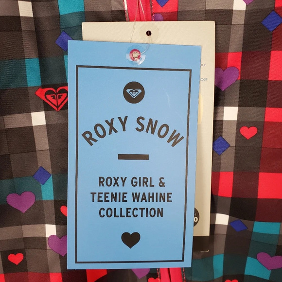 Roxy Sweet Pea One Piece Snowsuit Size  9M NWT Pink Plaid - Picture 4 of 16